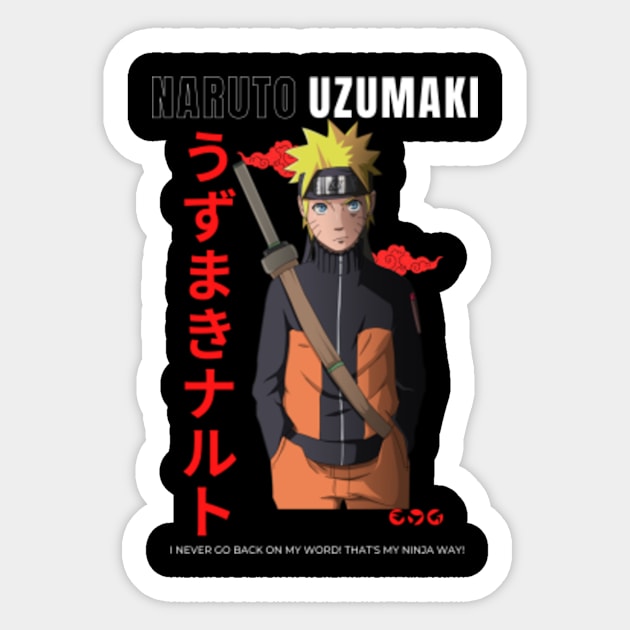 Naruto Uzumaki Naruto Sticker TeePublic